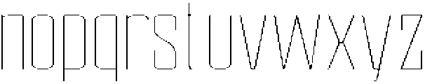 Devonika Thin Expanded otf (100) Font LOWERCASE