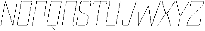 Devonika Thin Slanted Expanded otf (100) Font UPPERCASE