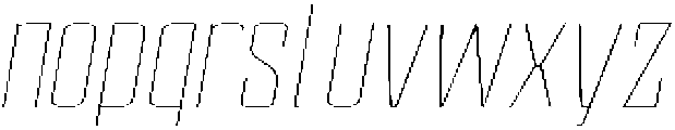 Devonika Thin Slanted Expanded otf (100) Font LOWERCASE