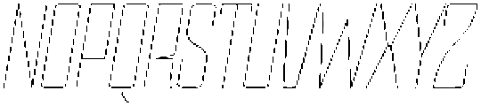Devonika Thin Slanted otf (100) Font UPPERCASE