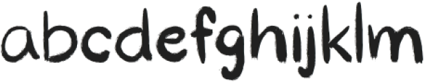 Dewey Brush Regular otf (400) Font LOWERCASE