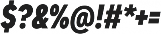 Dexa Pro Condensed Extra Bold Italic otf (700) Font OTHER CHARS