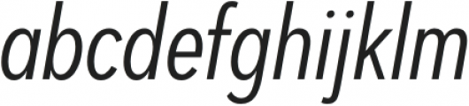 Dexa Pro Condensed Light Italic otf (300) Font LOWERCASE