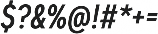 Dexa Pro Condensed Medium Italic otf (500) Font OTHER CHARS
