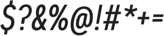 Dexa Pro Condensed Regular Italic otf (400) Font OTHER CHARS