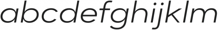 Dexa Pro Expanded Light Italic otf (300) Font LOWERCASE