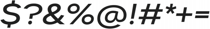 Dexa Pro Expanded Medium Italic otf (500) Font OTHER CHARS