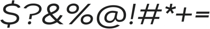 Dexa Pro Expanded Regular Italic otf (400) Font OTHER CHARS