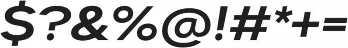 Dexa Pro Expanded Semi Bold Italic otf (600) Font OTHER CHARS