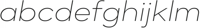 Dexa Pro Expanded Thin Italic otf (100) Font LOWERCASE