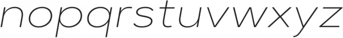 Dexa Pro Expanded Thin Italic otf (100) Font LOWERCASE