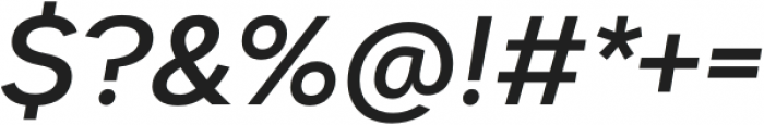 Dexa Pro Medium Italic otf (500) Font OTHER CHARS