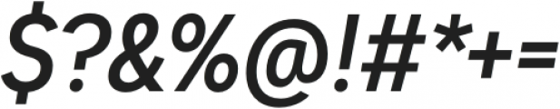 Dexa Pro Narrow Medium Italic otf (500) Font OTHER CHARS