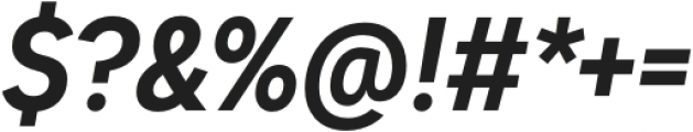 Dexa Pro Narrow Semi Bold Italic otf (600) Font OTHER CHARS
