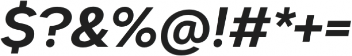 Dexa Pro Semi Bold Italic otf (600) Font OTHER CHARS