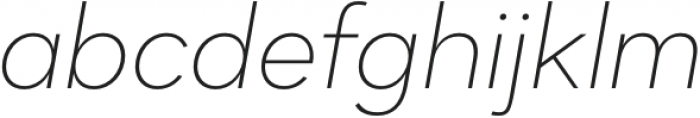 Dexa Pro Thin Italic otf (100) Font LOWERCASE