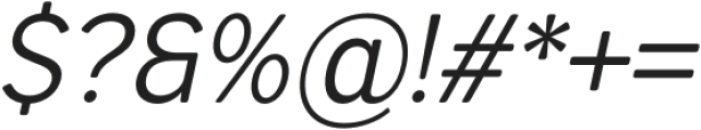 Dexperdy ExtraLight Italic otf (200) Font OTHER CHARS