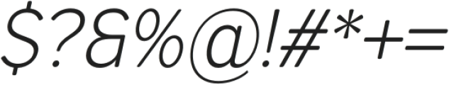 Dexperdy Thin Italic otf (100) Font OTHER CHARS