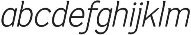 Dexperdy Thin Italic otf (100) Font LOWERCASE