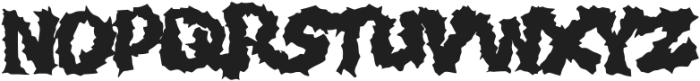 Dezter Black Metal Font Regular otf (900) Font UPPERCASE