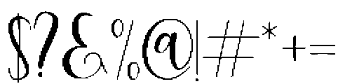 dealove script otf (400) Font OTHER CHARS