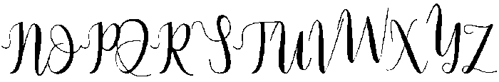 dealove script otf (400) Font UPPERCASE