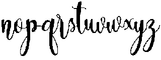dealove script otf (400) Font LOWERCASE