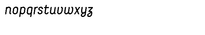 Decima Italic Font LOWERCASE