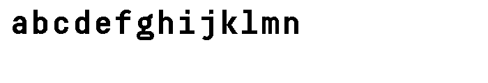 Decima Mono Bold Font LOWERCASE