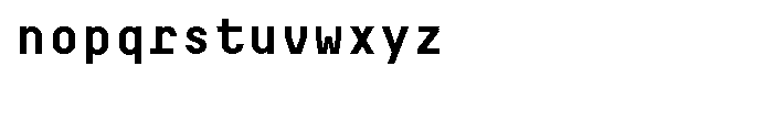 Decima Mono Bold Font LOWERCASE