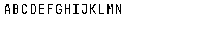 Decima Mono Font UPPERCASE