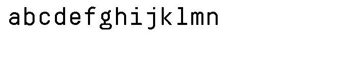 Decima Mono Font LOWERCASE