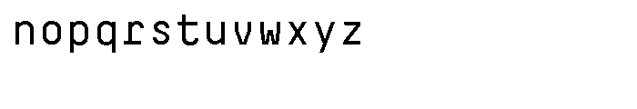 Decima Mono Font LOWERCASE