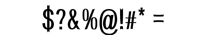 Delafino-CondensedBold Font OTHER CHARS