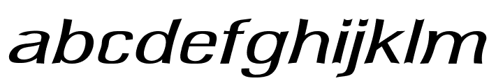 Delafino-ExpandedItalic Font LOWERCASE