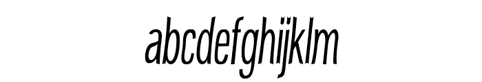 Delafino-ExtracondensedItalic Font LOWERCASE