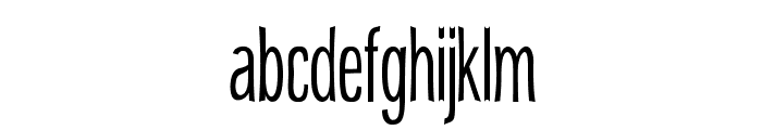 Delafino-ExtracondensedRegular Font LOWERCASE