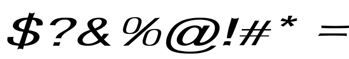 Delafino-ExtraexpandedItalic Font OTHER CHARS
