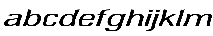Delafino-ExtraexpandedItalic Font LOWERCASE