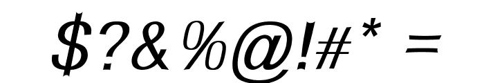 Delafino-Italic Font OTHER CHARS