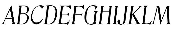 DenverSerial-Light-Italic Font UPPERCASE