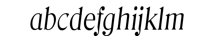 DenverSerial-Light-Italic Font LOWERCASE
