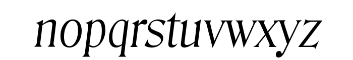 DenverSerial-Light-Italic Font LOWERCASE