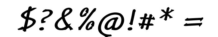 Denzo-BoldItalic Font OTHER CHARS