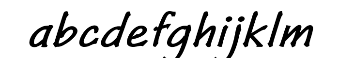 Denzo-BoldItalic Font LOWERCASE