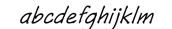 DenzoItalic Font LOWERCASE