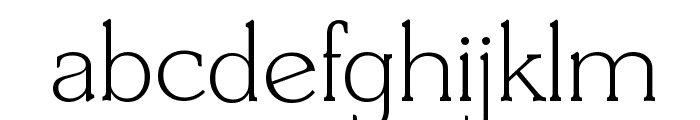 DerringerSerial-Xlight-Regular Font LOWERCASE