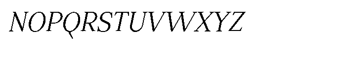 Desmond Text Italic Font UPPERCASE