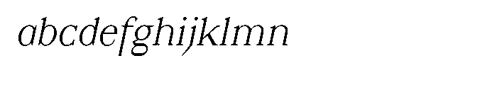 Desmond Text Italic Font LOWERCASE