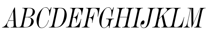 Devine Condensed Italic Font UPPERCASE